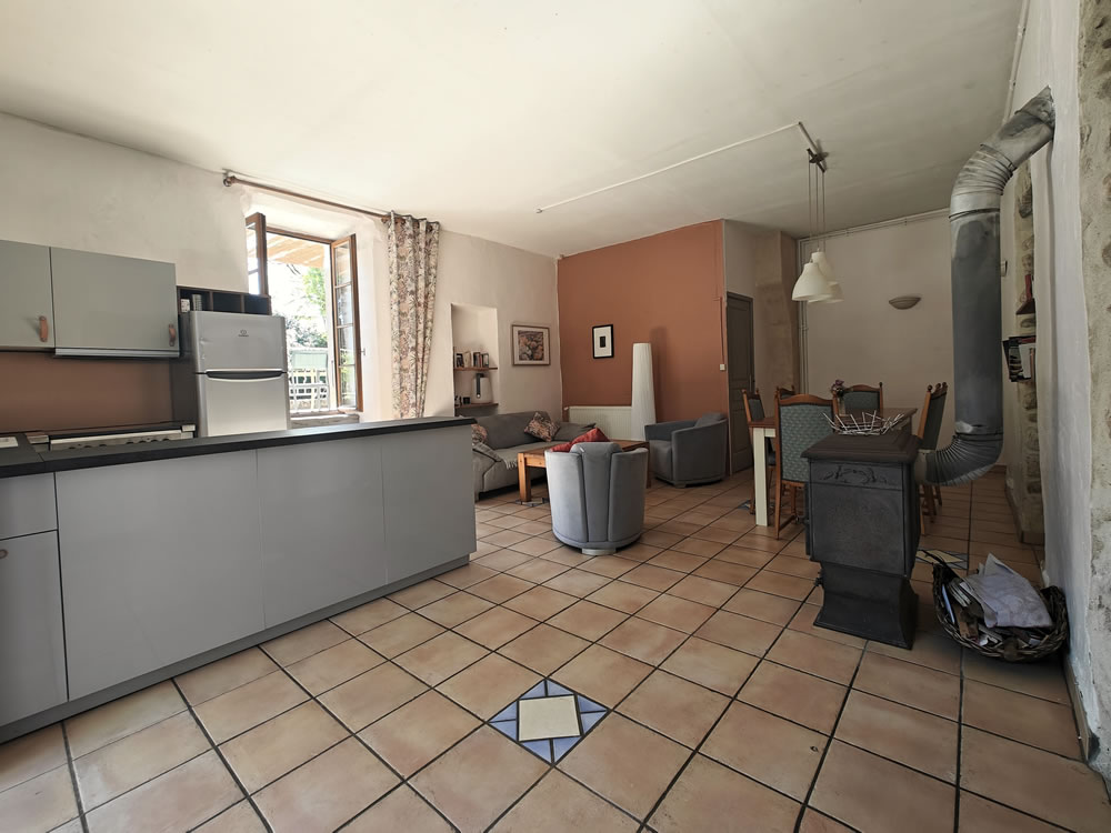 Gîte Châtaignes - Pièce de vie